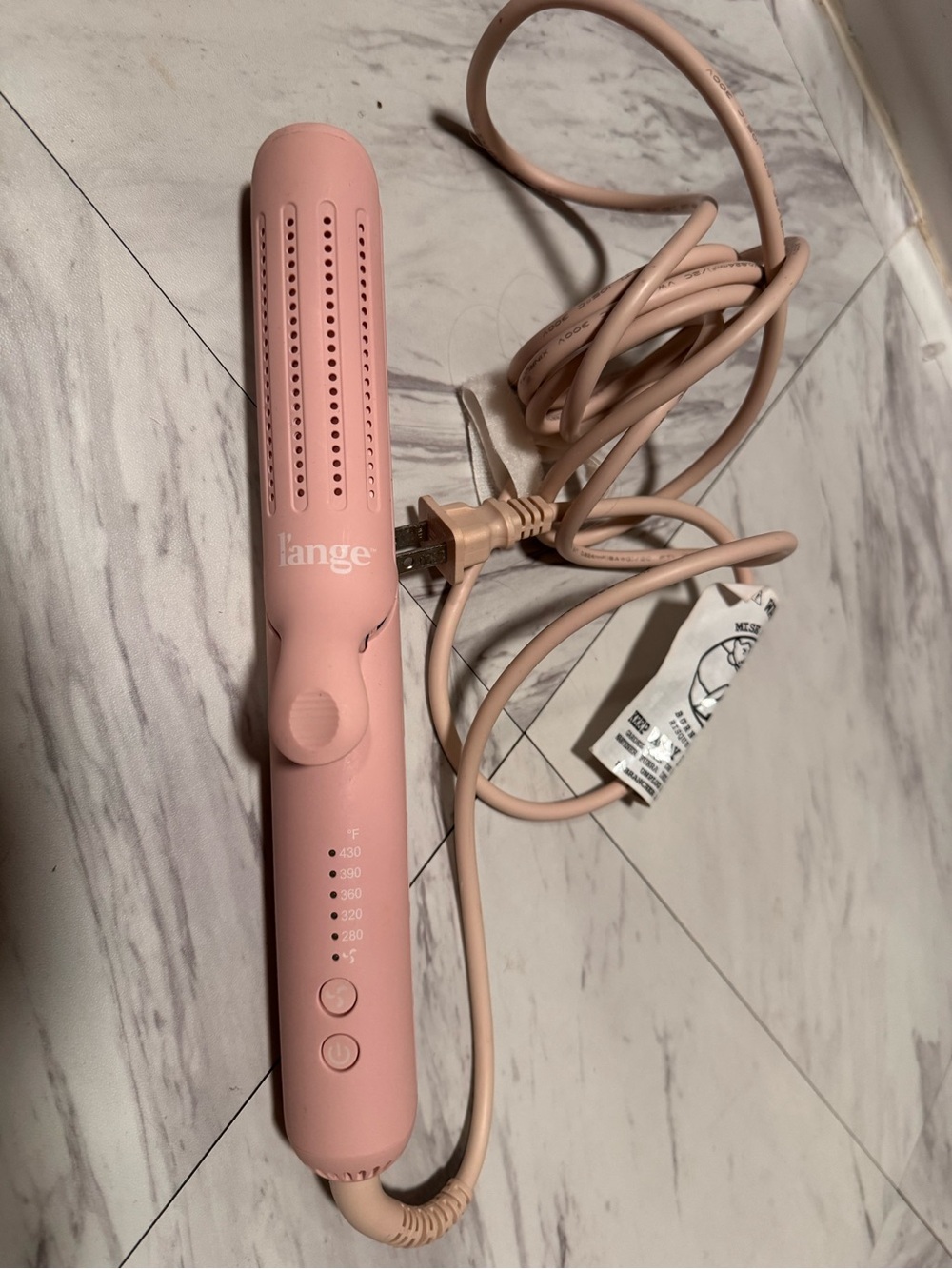 NEW Lange Pink Hair Straightener and Curling Iron